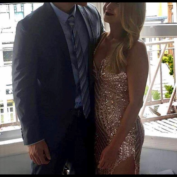 Rose Gold sequence MAXY dress - Picture 3 of 6